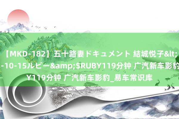 【MKD-182】五十路妻ドキュメント 結城悦子</a>2017-10-15ルビー&$RUBY119分钟 广汽新车影豹_易车常识库