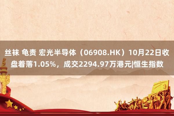 丝袜 龟责 宏光半导体（06908.HK）10月22日收盘着落1.05%，成交2294.97万港元|恒生指数