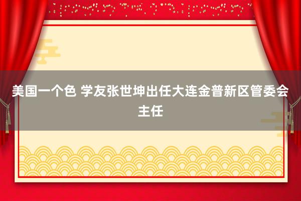 美国一个色 学友张世坤出任大连金普新区管委会主任